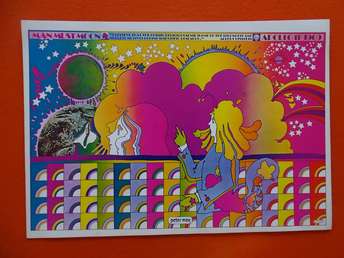 アート・デザイン・音楽 THOUGHT by Peter Max Vintage Peter Max mini-posters, 11