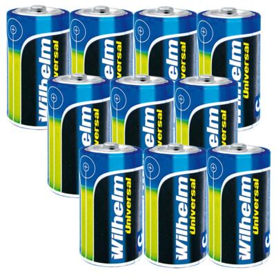 10 x Baby Wilhelm Alkaline Batterien  C LR14 1,5V