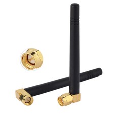 10x 2.4GHz 3dBi Omni WIFI Antenna SMA Plug male right angle for wireless router