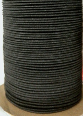 1/8'' Elastic Shock Cord BLACK  10' to 100' Foot cuts, Marine Grade Bungee Cord