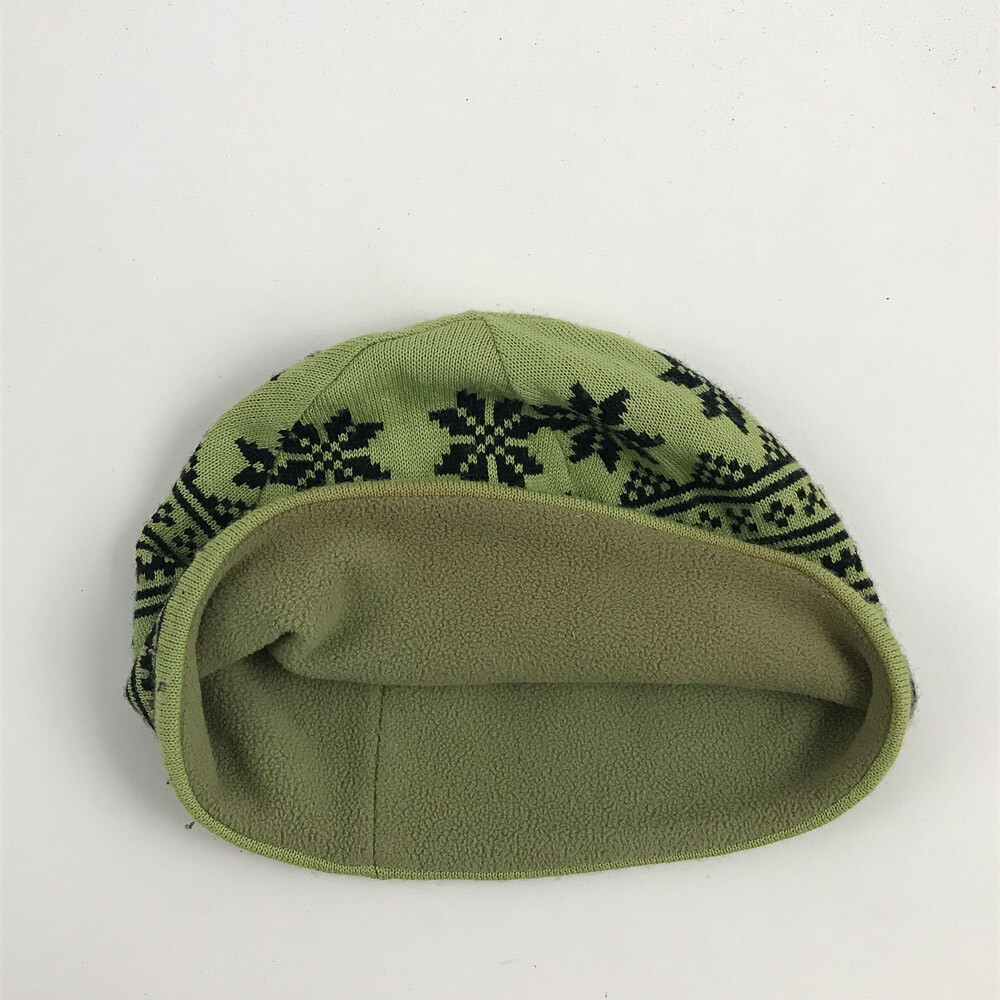 Obermeyer light green black pattern Winter Hat Be… - image 3