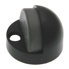 Warwick Black Dome Floor Mount 1/2" High Rise Profile Door Stop Bumper BH2011BL
