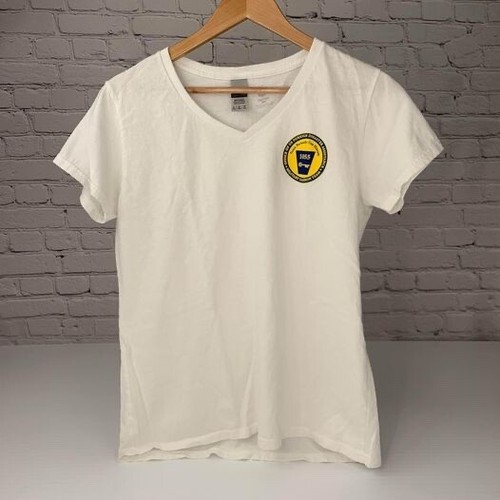 Custom Ink Shirt Womens Large L White 
