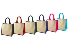 Jute Bags Medium Size Hessian Luxury Tote Eco Reusable Shopping Bags