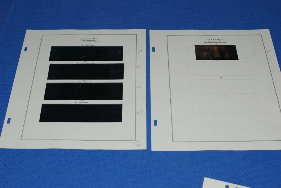 Oklahoma Duck Hunting Scott National Album Pages BlueLakeStamps GET YOUR STATE! - Image 3 of 4