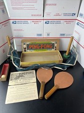 Parker Brothers VTG Ping Pong Table Tennis Original Box 1930  s 