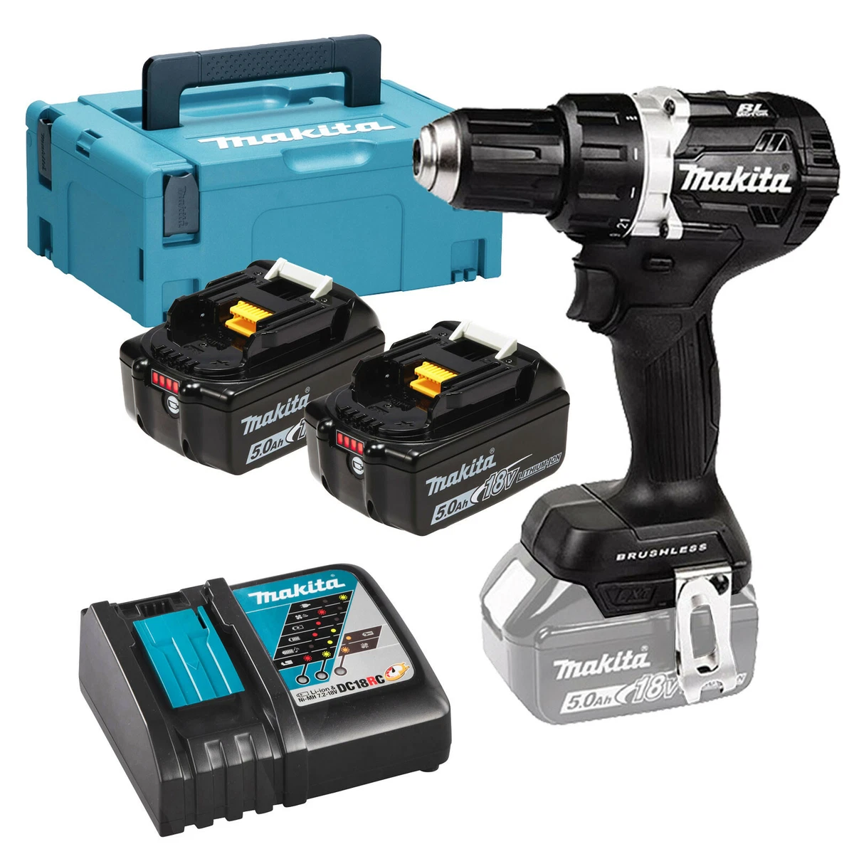 Makita DDF484RTJ Akku-Bohrschrauber 18V 88381826433 | eBay