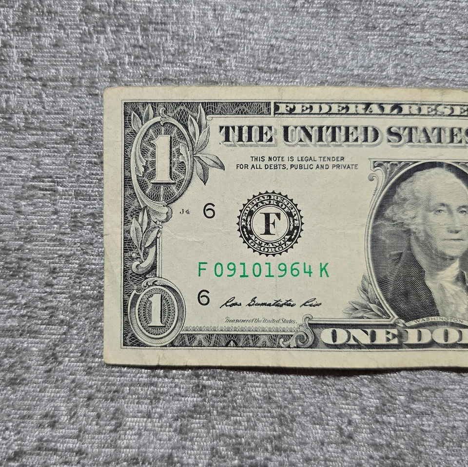 September 10, 1964 - $1 Bill Birthday Note - One Dollar Bill - Serial # 09101964 - Image 4 of 4