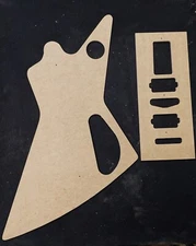Guitar Template Set, Modular, Explorer Guitar, CNC made
