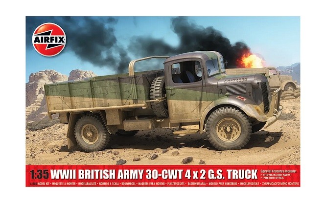 Airfix A1380 1:35th scale WWII British Army 30-Cwt 4x2 GS Truck - Image 15