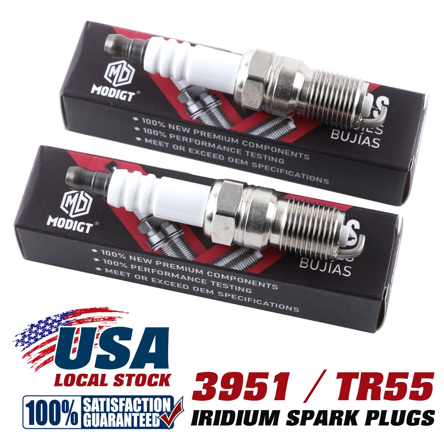 8x Iridium Spark Plugs for Chevrolet Silverado 1500 Ford Explorer 3951 OEM NEW