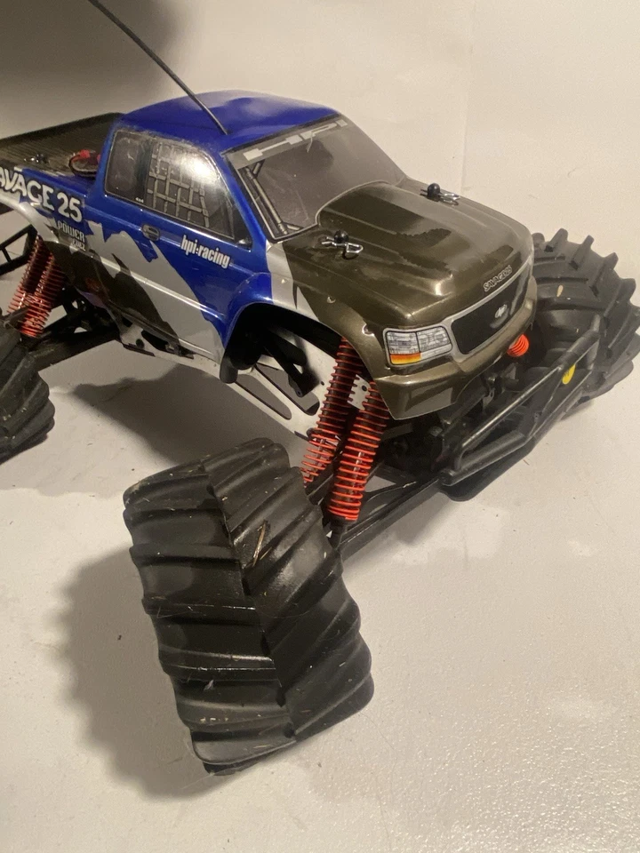 HPI SAVAGE .25 Ready To Run 4x4 Nitro Monster Truck Vintage - Image 3 of 4