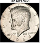 1966 KENNEDY HALF DOLLAR, 40 % SILVER,  VERYBEAUTIFUL  RARE  COIN, FAST SHIPPING