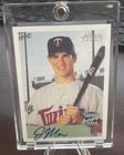 Joe Mauer 2002 Bowman Heritage Certified Rookie ON CARD Auto  HOF TWINS CENTERED