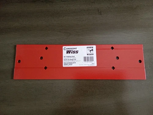 NEW CRESCENT WISS FORGED STEEL SHEET METAL FOLDING TOOL 12" FOLDS 3/8 & 1"...