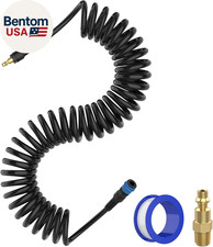 Air Compressor Hose 14 In X 28 Ft Polyurethane Recoil Air Hose With Bend Rest