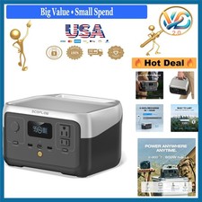 RIVER 2 Portable Power Station 256Wh LiFePO4 Fast Charging 600W Outlets