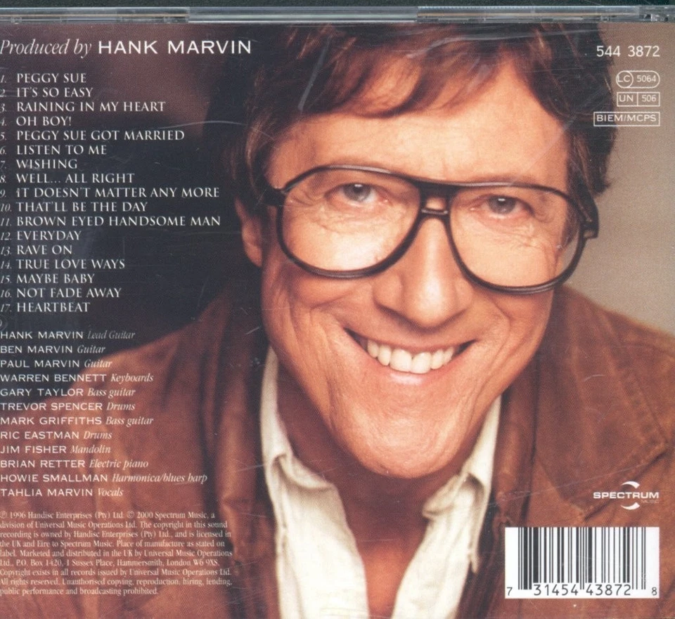 Hank Marvin Hank Spielt Holly CD Europe Spectrum 2000 5443872 - Bild 2 von 3
