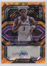 2020 Panini Prizm Rookie Penmanship Orange Ice Jahmi'us Ramsey #RP-JRS Auto 11es