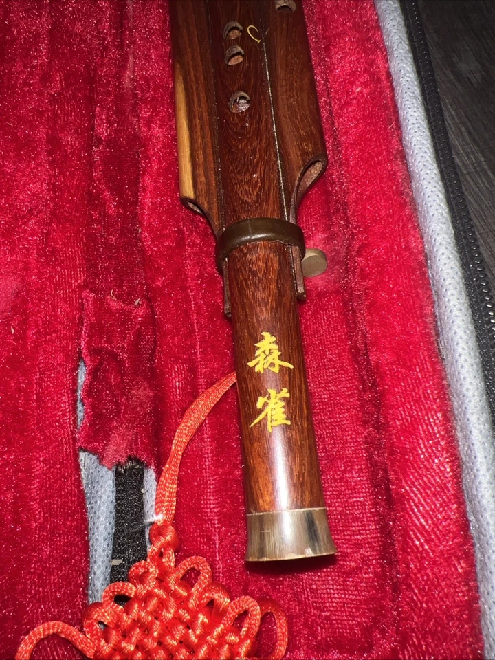 Ébano Cloisonne 3 Octavas Hulusi Flauta Viento de Madera + Estuche Foto 2 de 4