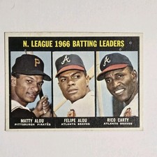 1967 Topps - Felipe Alou, Rico Carty, Matty Alou #240 (Fair Condition)