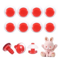 16Mm Mond-Sicherheitsaugen, 26 StüCk, Rot, FüR HäKelpuppen