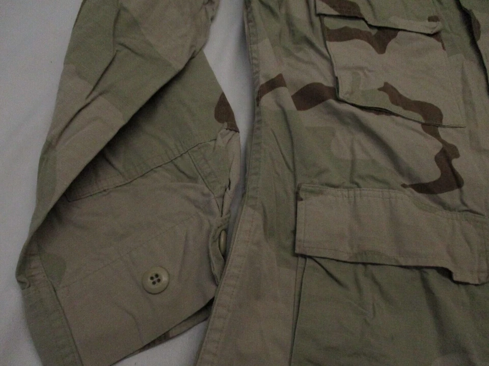 USGI MILITARY ISSUED DESERT COMBAT UNIFORM TOPS DCU SHIRT 3-COLOR CAMO COAT - Image 4 of 4