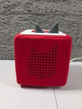Tonies Toniebox Red Audio Player for Kids with Charging Base Power Adapter