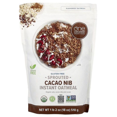 Sprouted Instant Oatmeal, Cacao Nib, 18 oz (510 g)