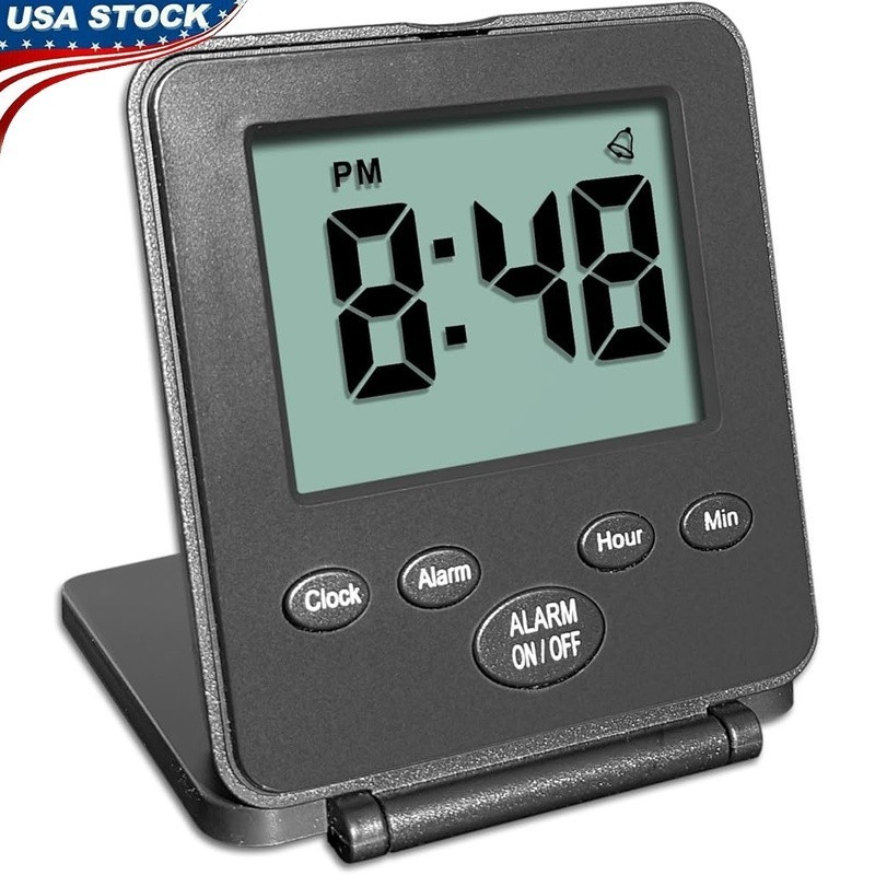No Bells No Whistles Loud Alarm Small Light Black