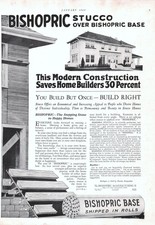 Bishopric Manufacturing Co Stucco Home Construction Cincinnati OH Mag Print Ad