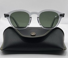 MOSCOT Lemtosh Sunglasses Light Grey Frame G15 Green Lenses 46-24-145