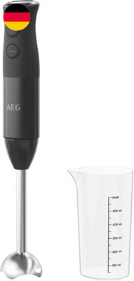 AEG HB4-1-4GG Stabmixer / 2 Edelstahl-Klingen/Inkl. Smoothie-Becher/Bpa-Frei / 2