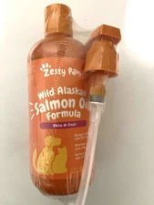 Zesty Paws Wild Alaskan salmon Oil Formula ( Skin & coat) 16oz.