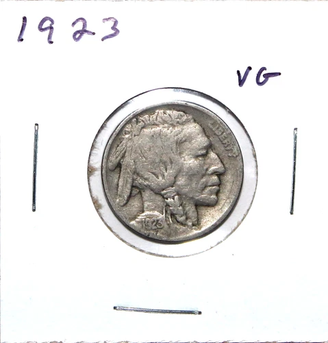 1923 US Buffalo Nickel VG Very Good Free Shipping