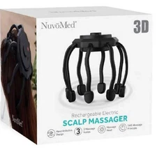 NuvoMed Rechargeable Electric 3 Modes Scalp Massager 3D - FREE Shipping - NEW