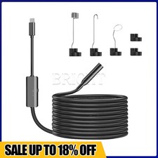 Snake Endoscope Borescope Inspection Camera Scope for iPhone iPad Waterproof