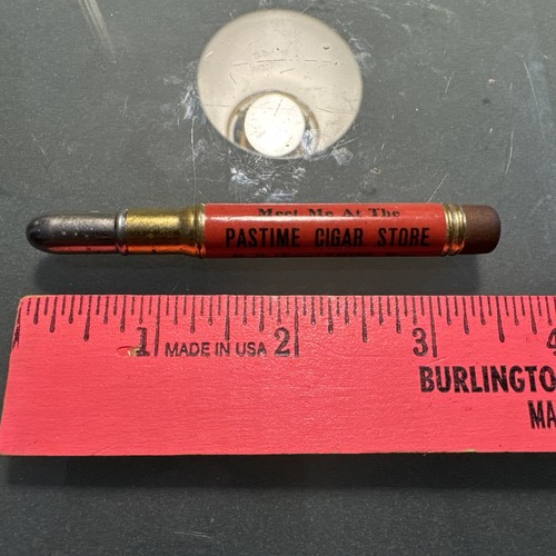 Rare Pastime Cigar Store Bullet Advertising Pencil Ritzville Washington WA Foxy