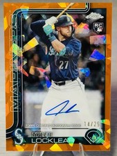 🔥TYLER LOCKLEAR 2025 Topps Chrome Sapphire Edition Orange Refractor Auto /25!🔥
