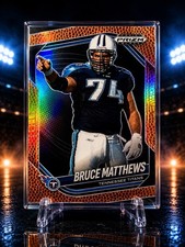 Panini Prizm Black Bruce Matthews Tennessee Titans #146 Serial /225 2025