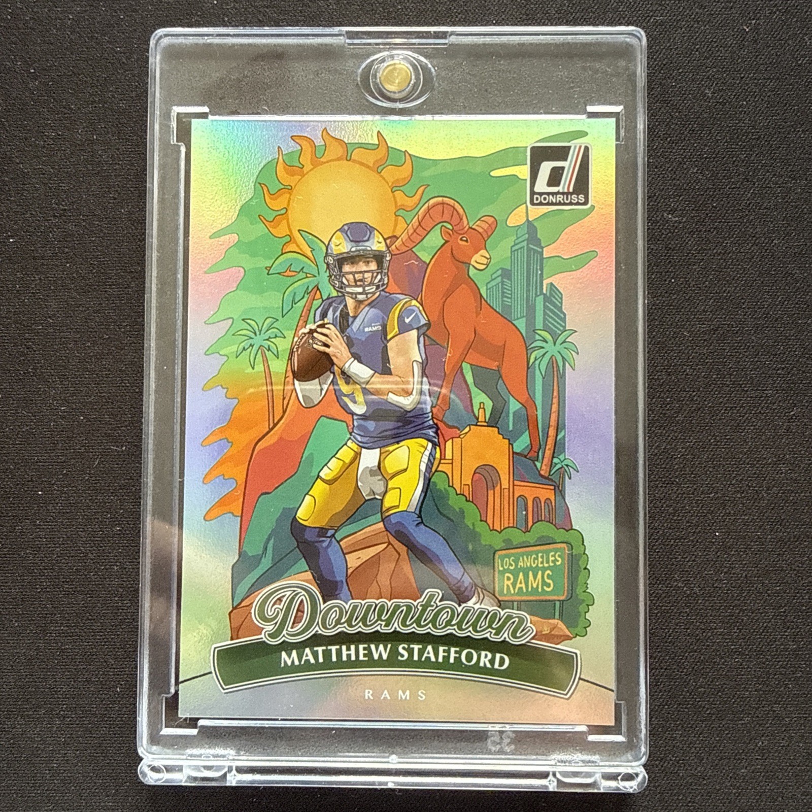 2025 Panini Donruss Downtown Matthew Stafford Los Angeles Rams MVP Year #6