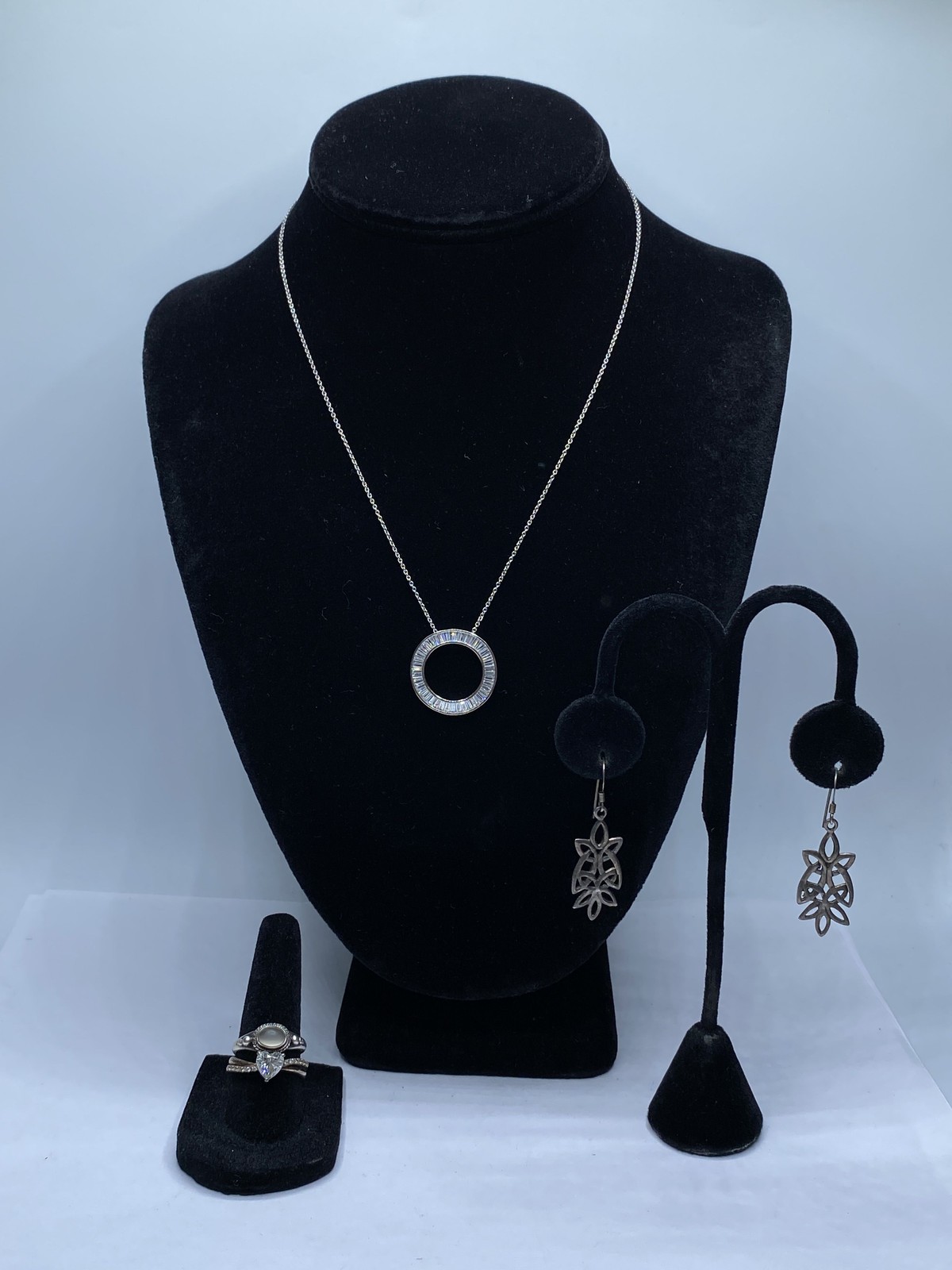 Sterling Silver Assorted Ring/Earring/Necklace Je… - image 1