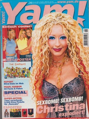 Yam Christina Aguilera,Jon Bon Jovi,Atomic Kitten,NSync,Robbie William