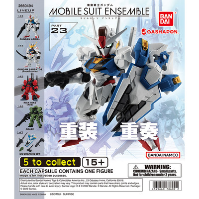 Bandai MOBILE SUIT ENSEMBLE 23 Gashapon Gundam Capsule Toy  Action Model Kit