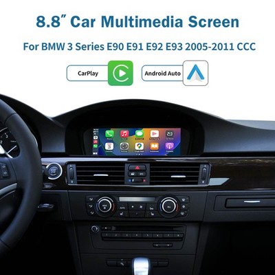 Wireless CarPlay Linux Auto Touchscreen Für BMW E90 E91 E92 E93 E60 E61 CCC