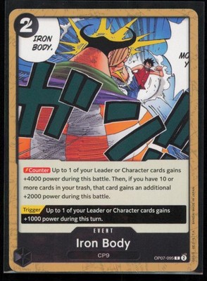 Iron Body OP07-095 One Piece 500 Years in the Future Common Near Mint