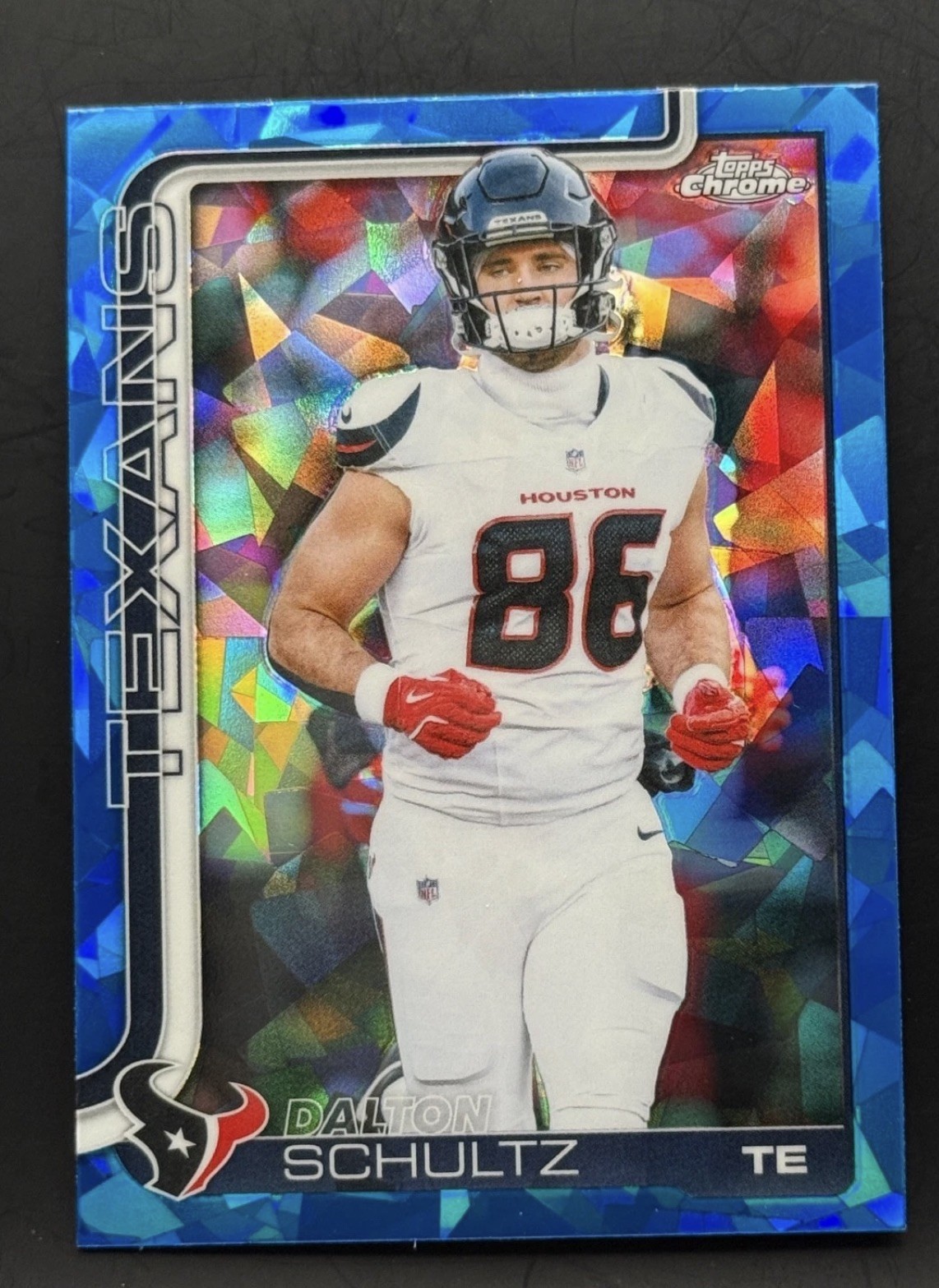 2025 Topps Chrome Sapphire Dalton Schultz #118 Texans