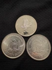 999 fine Silver Bullion set of 3 -Troy Ounce -Life Liberty  Silver Round .