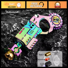 Multi-Colored Shell-Ejecting Alloy Toy Pistol - Metal Stress Relief Fidget Toy