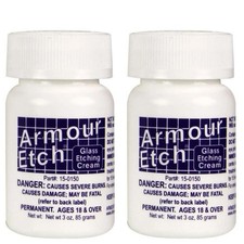 2Pack Armour Glass Etching Cream 2.8oz.